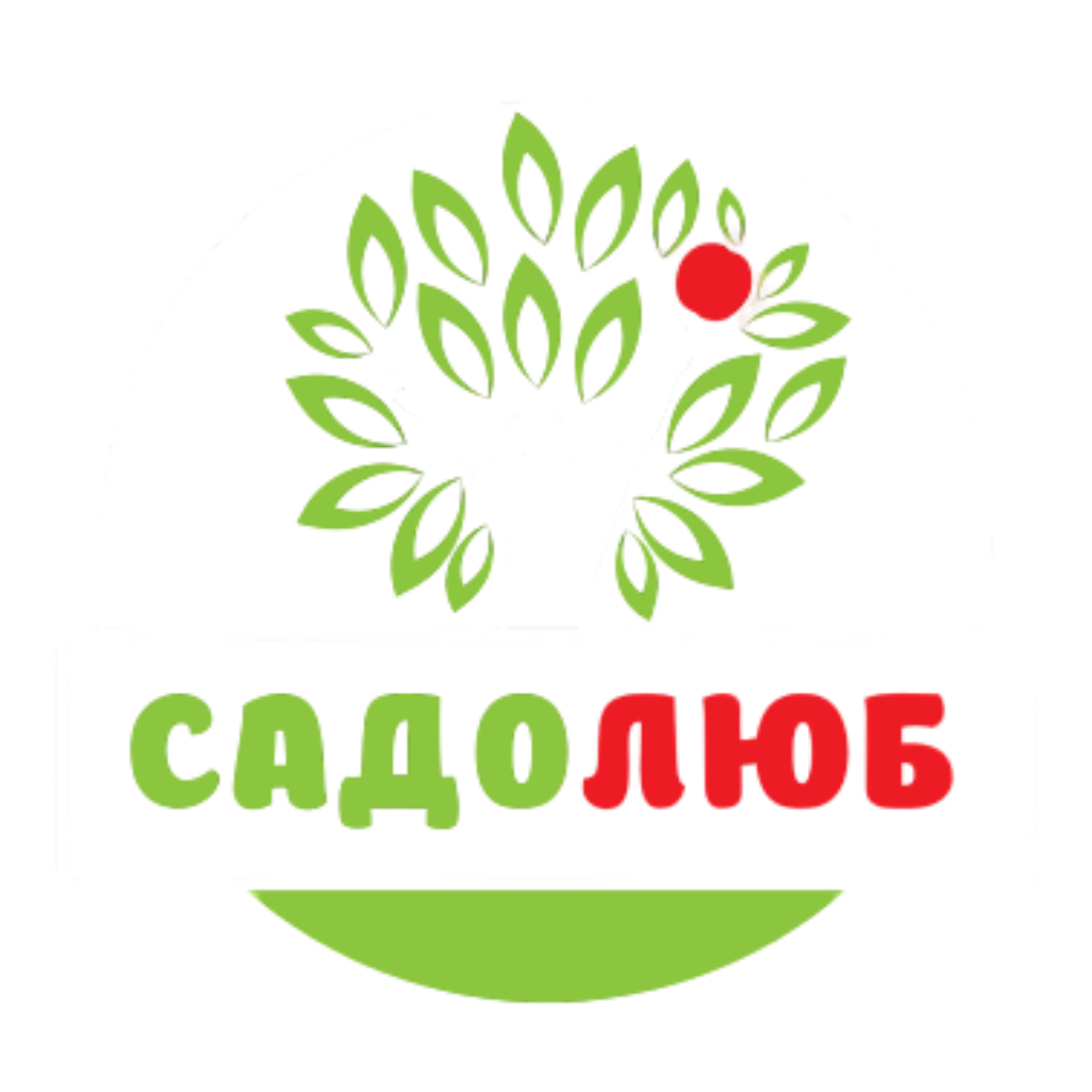Логотип компанії «Садолюб»-white